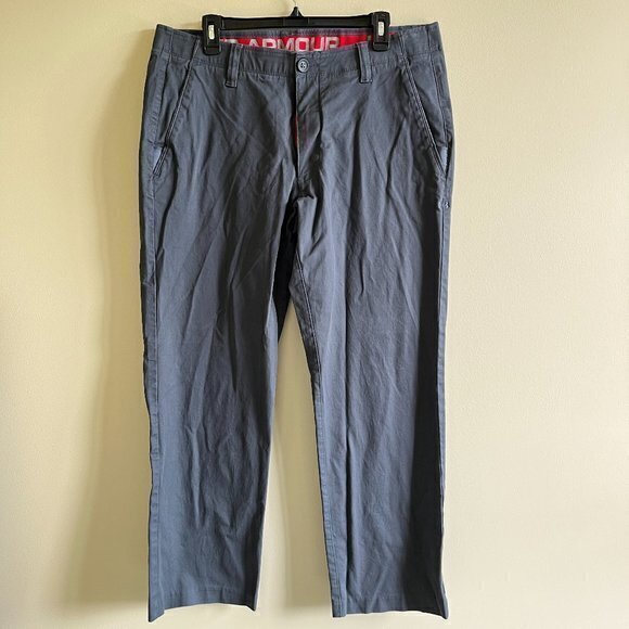 Under Armour Men's‎ Performance Chino Straight Pants 1261616 Size 38w x 30L Blue - Picture 1 of 9